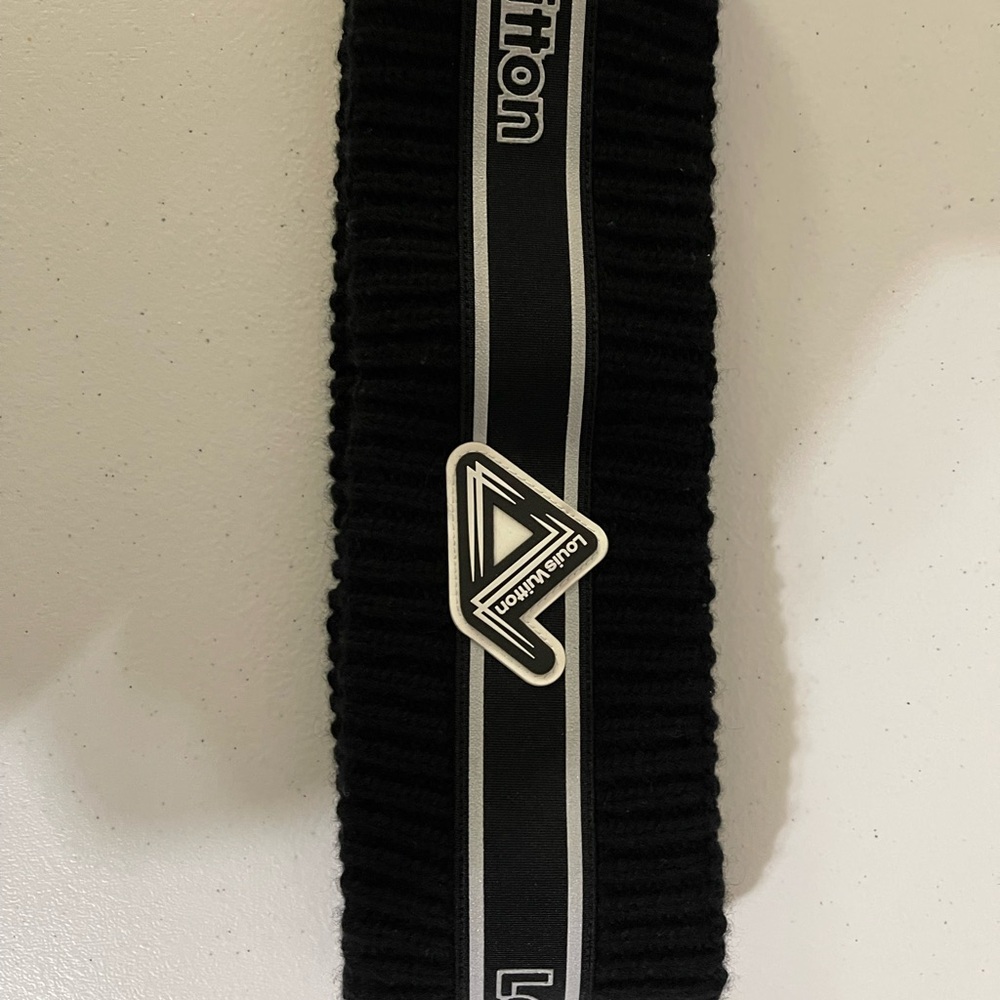 Louis Vuitton Carver Winter Black Ribbed Headband